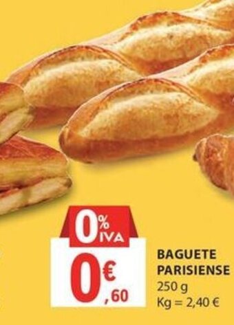 E.Leclerc BAGUETE PARISIENSE 250 g promoção