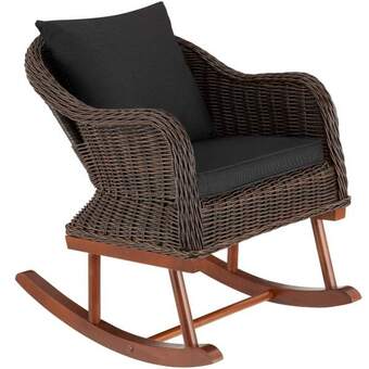 Brico Depôt Cadeira de balanço de rattan rovigo 150kg promoção