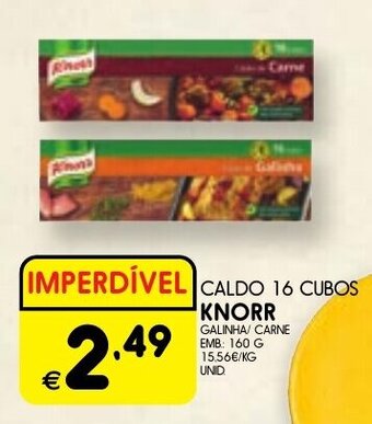 Meu Super CALDO 16 CUBOS KNORR EMB: 160G promoção