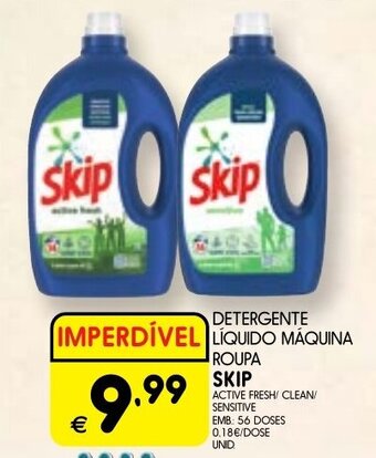 Meu Super DETERGENTE LIQUIDO MAQUINA ROUPA SKIP EMB: 56 DOSES promoção