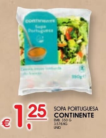Meu Super SOPA PORTUGUESA CONTINENTE EMB: 350 G promoção