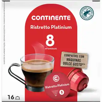 Continente Cápsulas de café platinium int 8 promoção