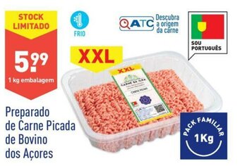 ALDI Preparado de Carne Picada de Bovino dos Açores 1kg promoção