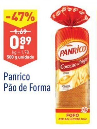 ALDI Panrico Pão de Forma 500g promoção