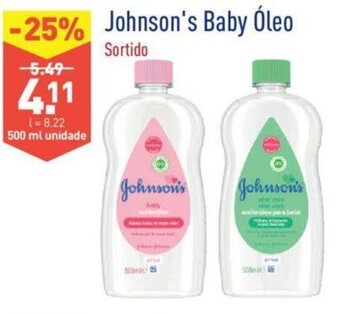 ALDI Johnson's Baby Óleo 500ml promoção