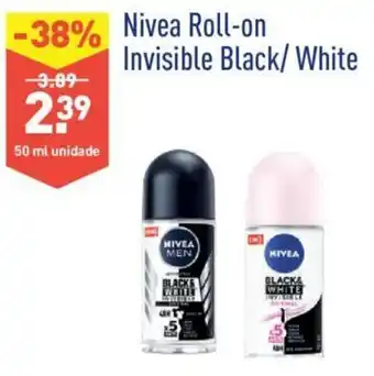 ALDI Nivea Roll-on Invisible Black/White 50ml promoção