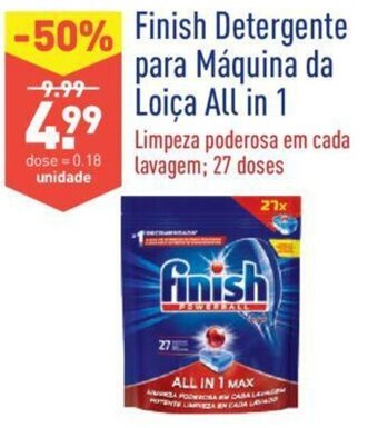 ALDI Finish Detergente para Máquina da Loiça All in 1 27 Doses promoção