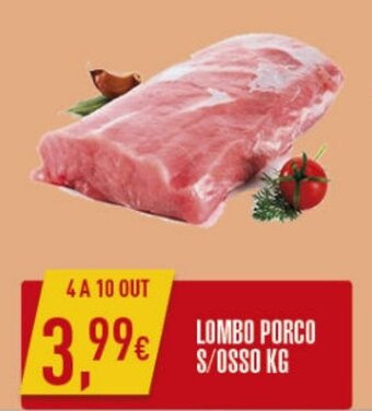 Miranda Supermercados LOMBO PORCO S/OSSO KG promoção