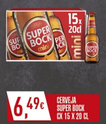 Miranda Supermercados CERVEJA SUPER BOCK CX 15 X 20 CL promoção