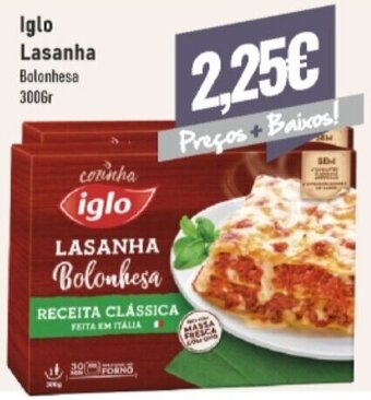 Belita Iglo Lasanha Bolonhesa 300Gr promoção