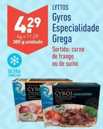 ALDI Lyttos Gyros Especialidade Grega 380g promoção