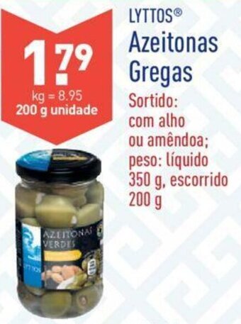 ALDI Lyttos Azeitonas Gregas 200g promoção