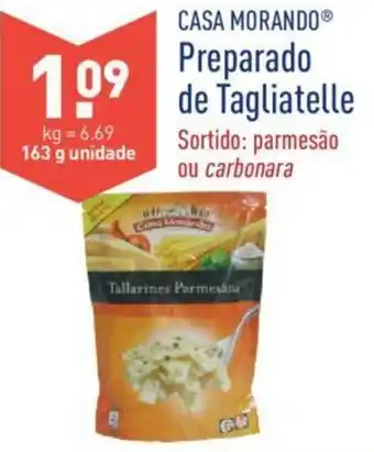 ALDI Casa Morando Preparado de Tagliatelle 163g promoção