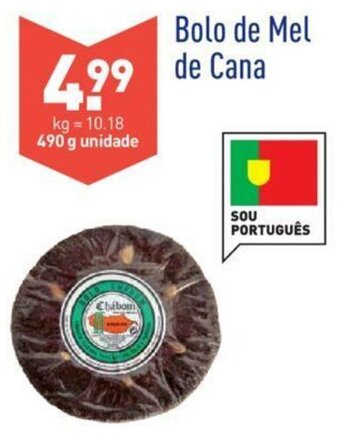 ALDI Bolo de Mel de Cana 490g promoção