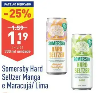 ALDI Somersby Hard Seltzer Manga e Maracujá/Lima 330ml promoção