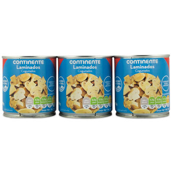 Continente Cogumelos laminados sem glúten promoção