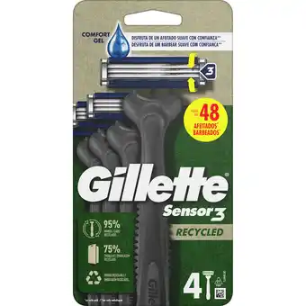 Continente Lâminas descartáveis sensor3 recycled promoção