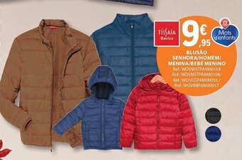 E.Leclerc BLUSÃO SENHORA/HOMEM/ MENINA/BEBÉ MENINO promoção