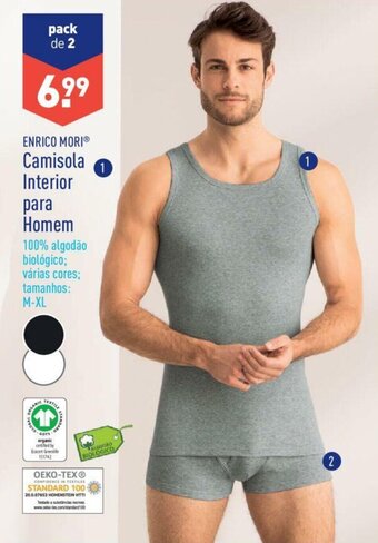 Enrico Mori Camisola Interior para Homem M-XL