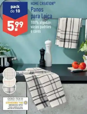 ALDI Home Creation Panos para Loiça promoção