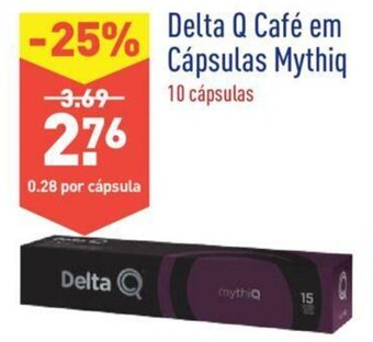 ALDI Delta Q Café em Cápsulas Mythiq 10 cápsulas promoção