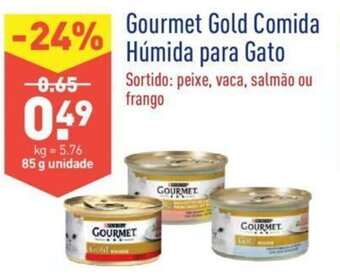 ALDI Gourmet Gold Comida Húmida para Gato 85g promoção
