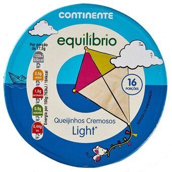 Continente Queijinhos cremosos light promoção