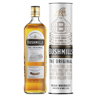 Continente Whisky bushmills original com tubo premium promoção
