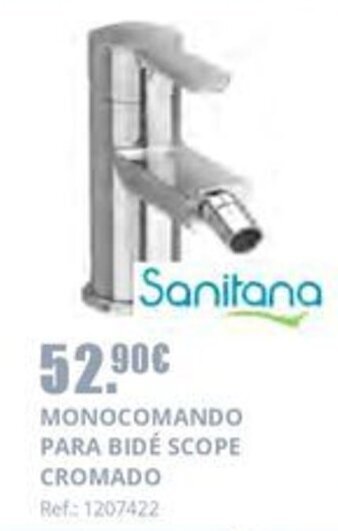 MONOCOMANDO PARA BIDÉ SCOPE CROMADO Ref: 1207422
