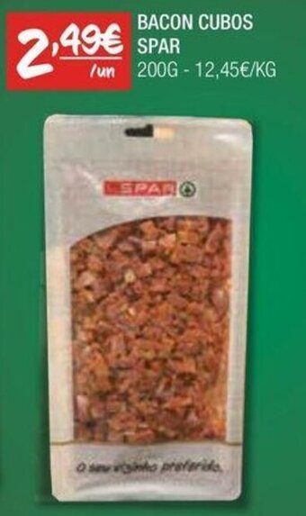 Spar BACON CUBOS SPAR 200G promoção