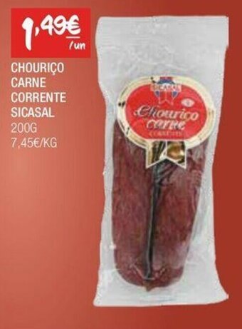 CHOURIÇO CARNE CORRENTE SICASAL 200G