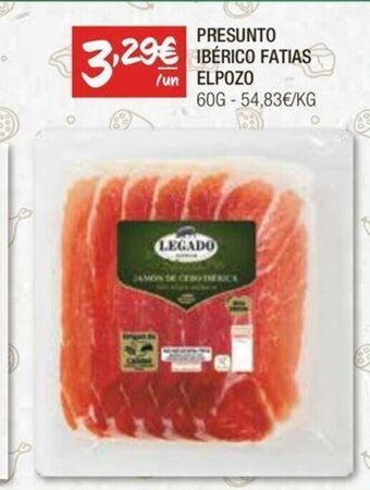 Spar PRESUNTO IBÉRICO FATIAS ELPOZO 60G promoção