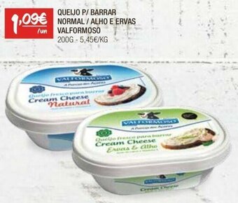 Spar QUEIJO P/ BARRAR NORMAL/ALHO E ERVAS VALFORMOSO 200G promoção