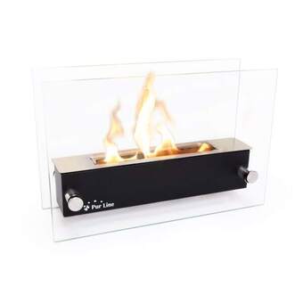 Brico Depôt Chimenea de etanol de sobremesa en acero inoxidable y cristal templado promoção