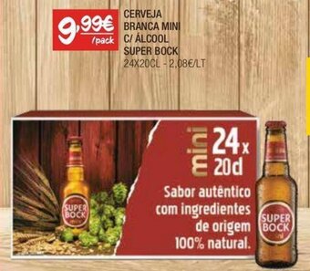 Spar CERVEJA BRANCA MINI /pack C/ ÁLCOOL SUPER BOCK promoção