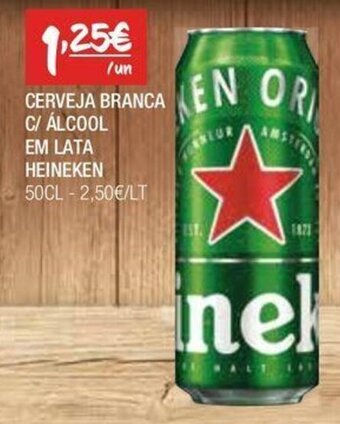 Spar CERVEJA BRANCA C/ ÁLCOOL EM LATA HEINEKEN 50CL promoção