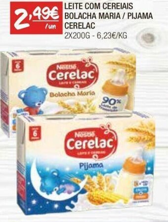 LEITE COM CEREIAIS BOLACHA MARIA / PIJAMA CERELAC 2X200G