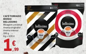 E.Leclerc CAFÉ TORRADO MOÍDO BELLISSIMO 200g promoção