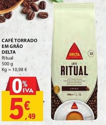 E.Leclerc CAFÉ TORRADO EM GRÃO DELTA 500g promoção