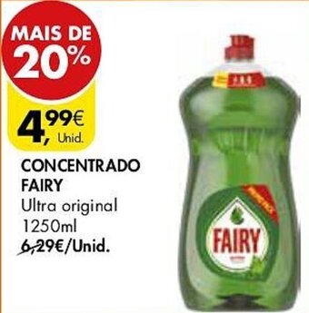 Pingo Doce CONCENTRADO FAIRY 1250ml promoção