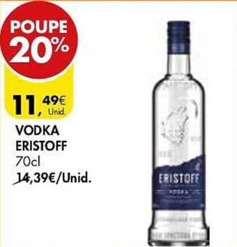 Pingo Doce VODKA ERISTOFF 70cl promoção