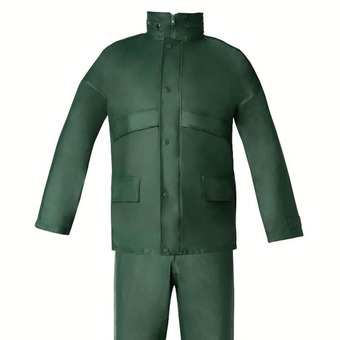 Traje de agua impermeable verde poliuretano talla 8-xl