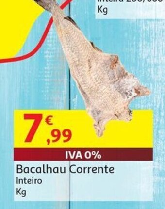 Auchan Bacalhau Corrente Inteiro Kg promoção