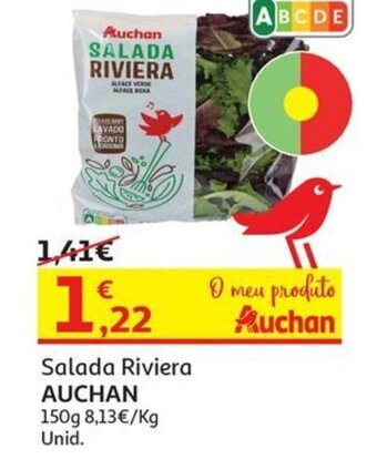 Auchan Salada Riviera AUCHAN 150g promoção
