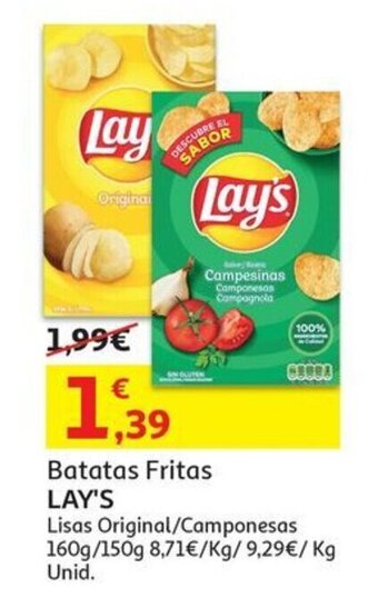 Auchan Batatas Fritas LAY'S promoção