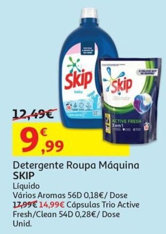 Auchan Detergente Roupa Máquina SKIP promoção