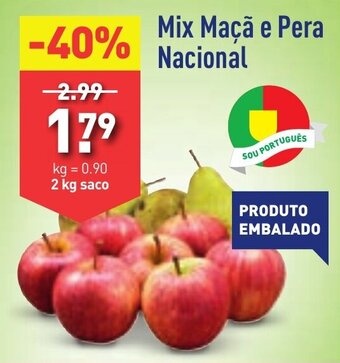 ALDI Mix Maçã e Pera Nacional promoção