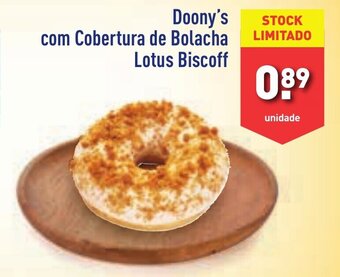 ALDI Doony's com Cobertura de Bolacha Lotus Biscoff promoção