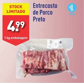 ALDI Entrecosto de Porco Preto promoção