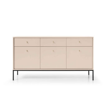 Aparador 3 portas 39x154x83cm bege camões